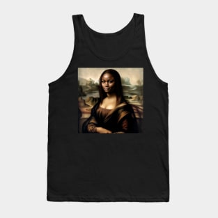 Mona Lisa Reimagined: Celebrating Black History Month Tank Top